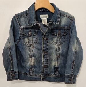 Toughskins Kids Y2K Denim Jacket Western Cowboy Size 4T